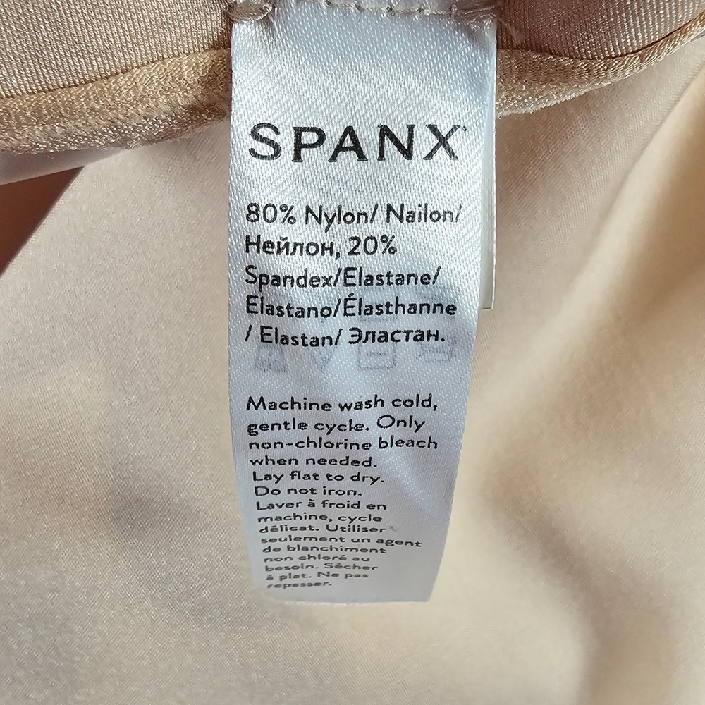 Spanx Higher Power Mid-Thigh Shaper Beige High Waist PS1915 Womens 2X - Picture 5 of 10